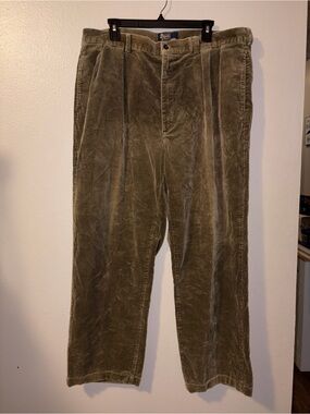 Polo by Ralph Lauren Olive Green Corduroy Trousers